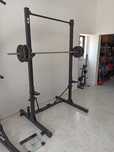 Rack de Musculação Domyos 500 dobrável