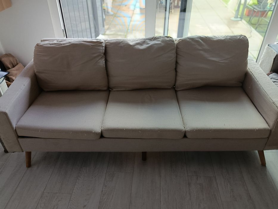 Sofá bege Sklum, 4 lugares usado