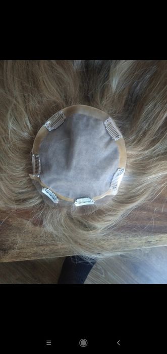 Topper włosy naturalne blond