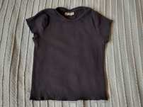 Czarny crop top dla dziewczynki Destination na rozmiar 134/140