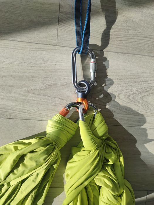 Вертлюг для повітряних полотен і гамака. Машинка вращения для полотен.