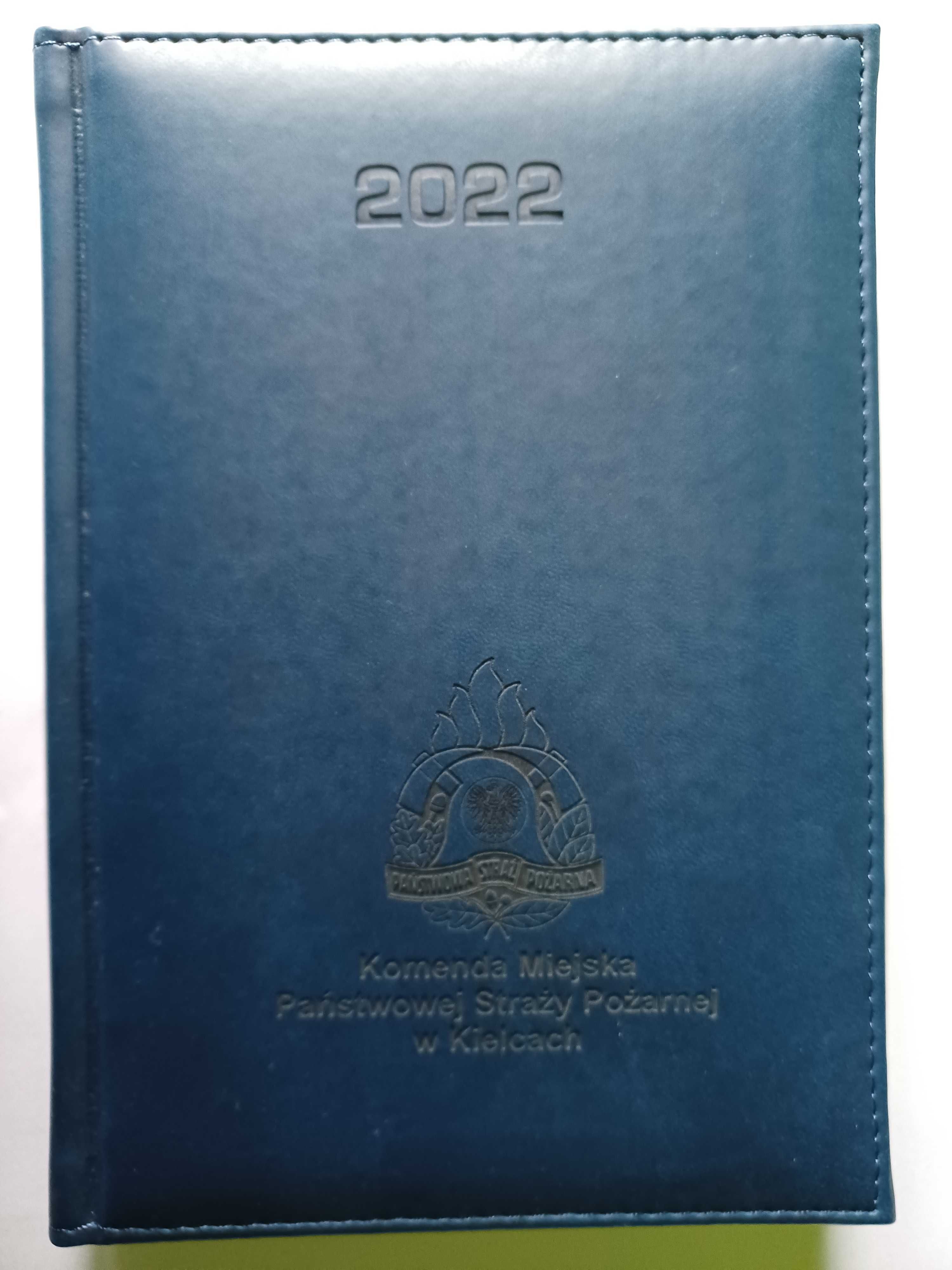 Kalendarz notatnik 2022 z logo straży pożarnej