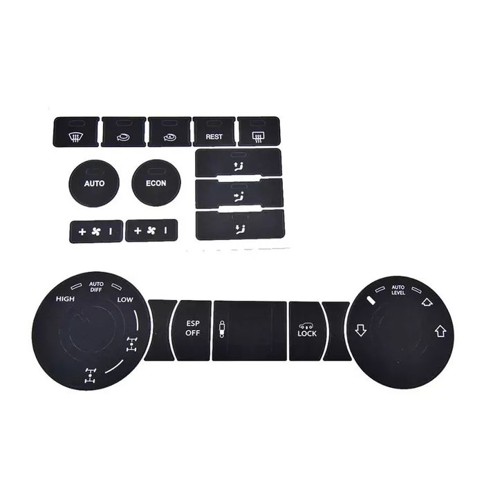 Kit reparação de botões em vinil para volkswagen touareg 04-09