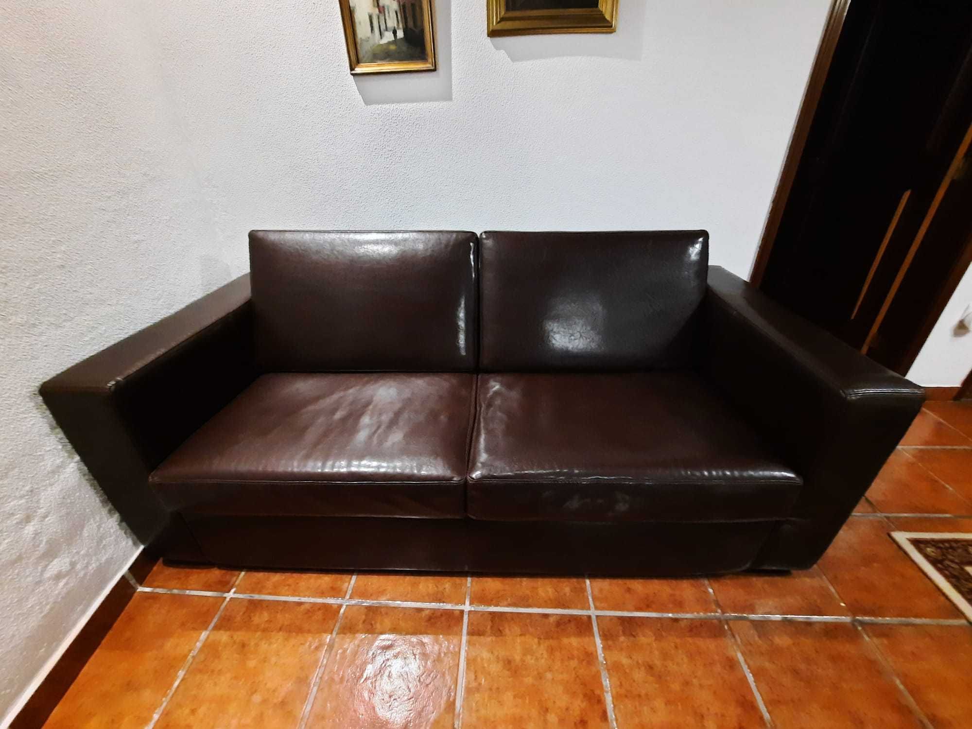 Sofás pele sintética seminovos