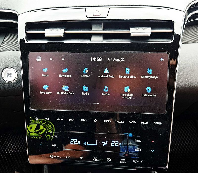 Hyundai KIA Konwersja US-EU Polskie Menu Mapa Europy Wrocław