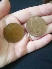 Монета 1 пенни Великобритания 1967 год