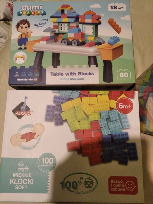 Miękkie klocki dla dzieci askato