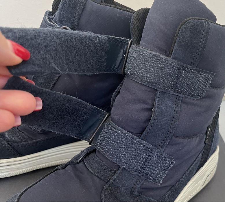 ECCO URBAN SNOWBOARDER ботинки зимние р36 ст23,2 синие девочк мальчик
