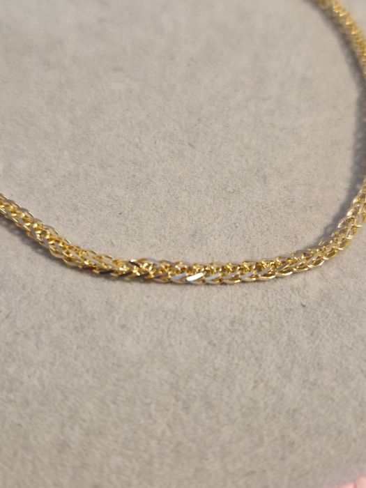 Złota bransoletka Lisi ogon Długość 19cm