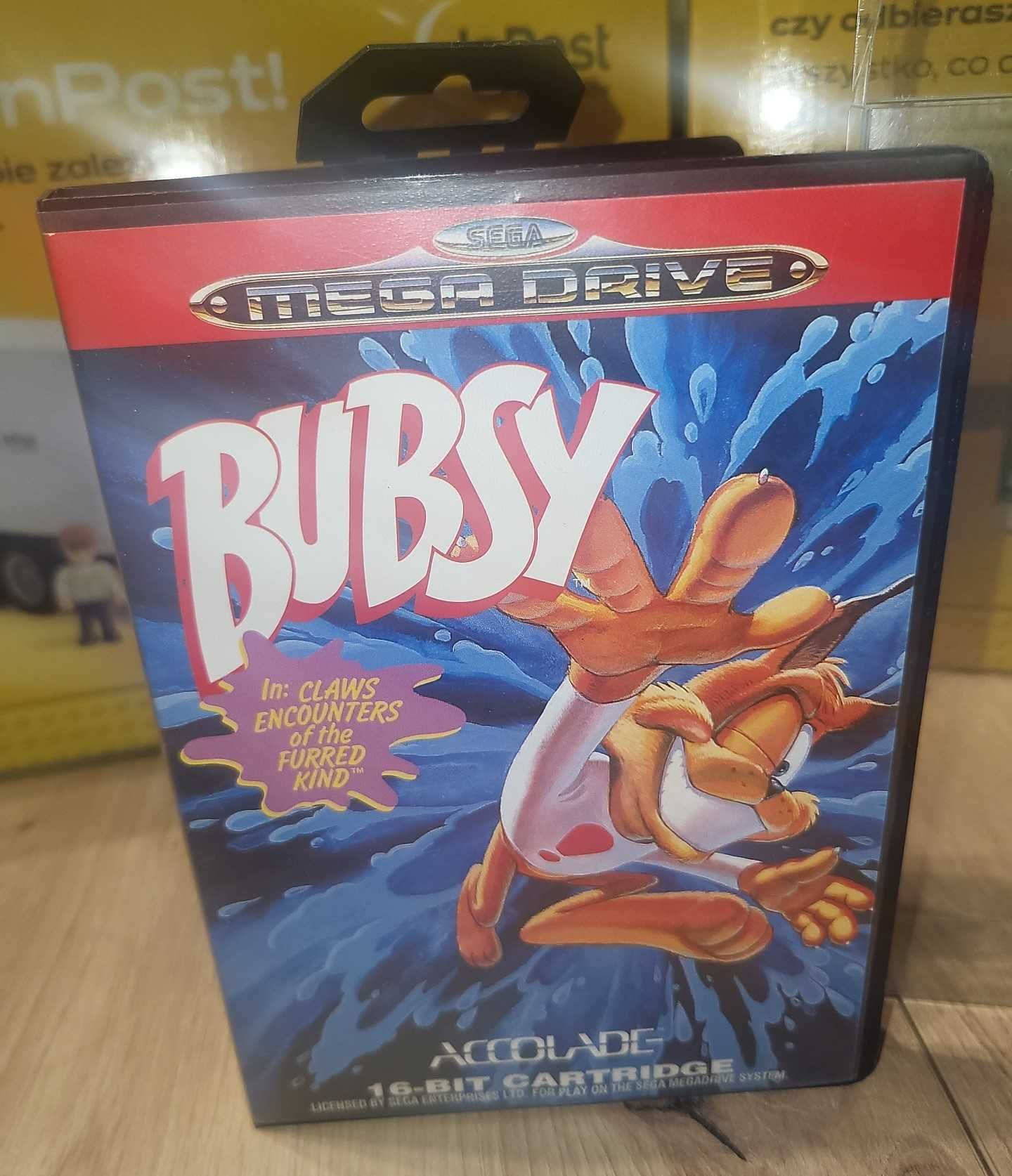 Gra Bubsy - SEGA Mega Drive - BDB- stan Komplet +Protektor