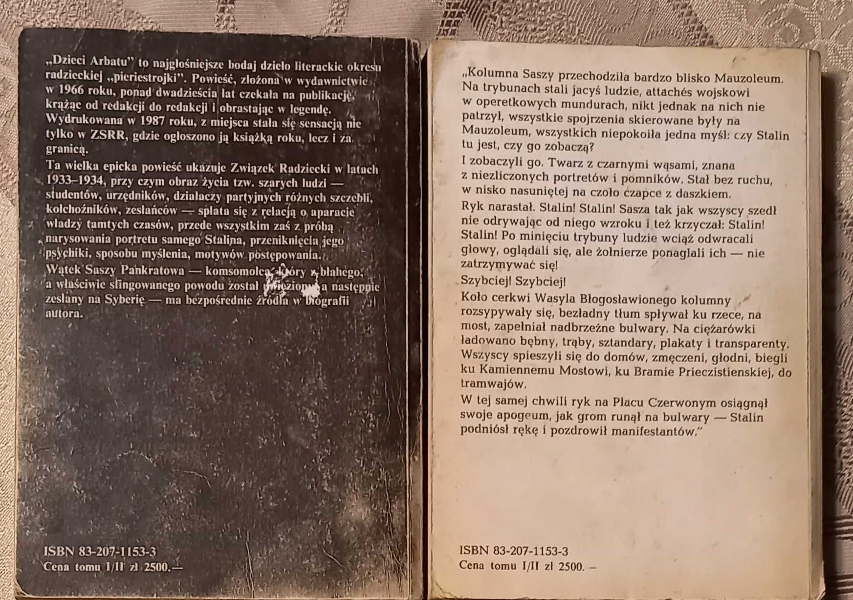 Dzieci Arbatu część 1 i 2 Rybakow