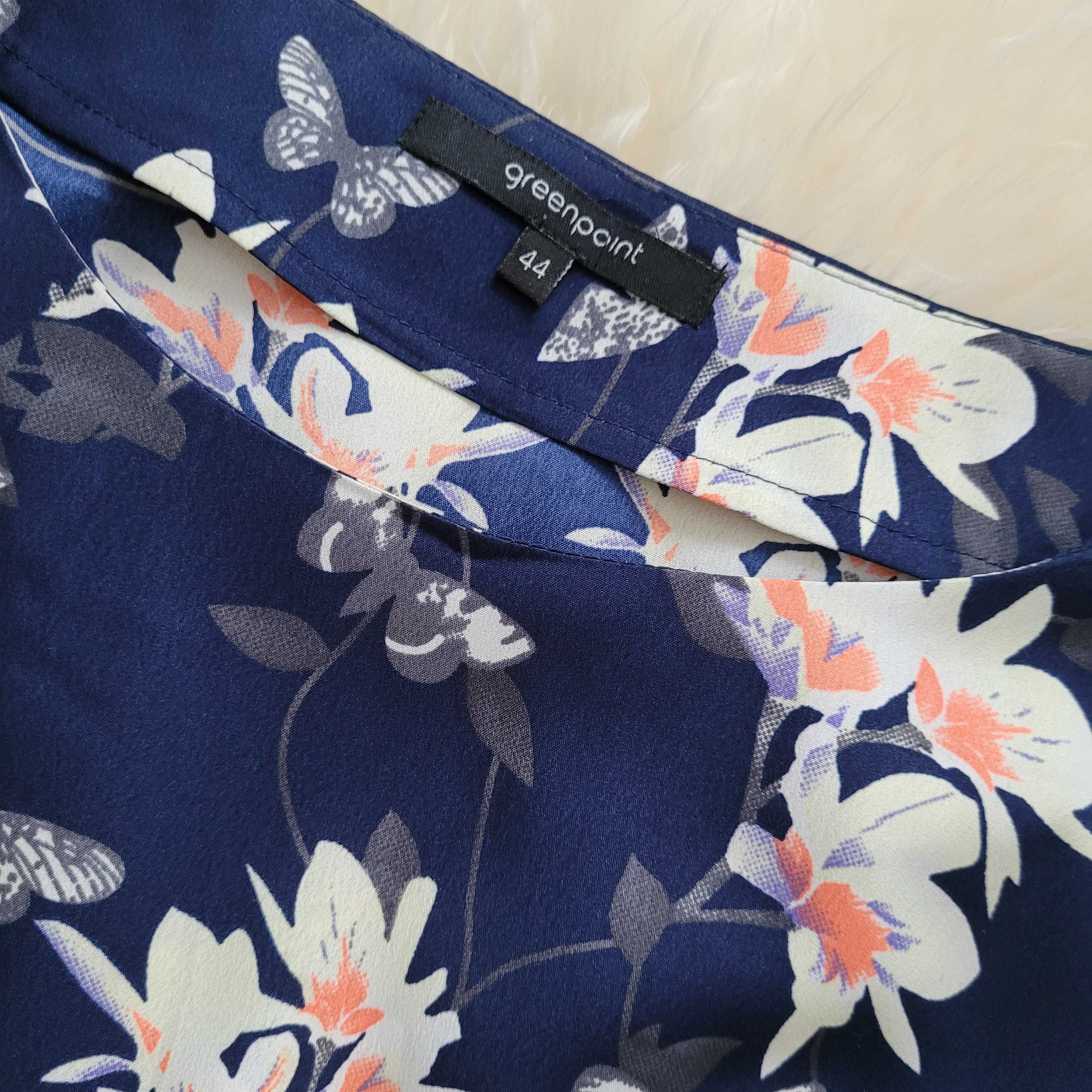 Greenpoint bluzka z kwiatuszkami roz. 44 L / XL - jak NOWA