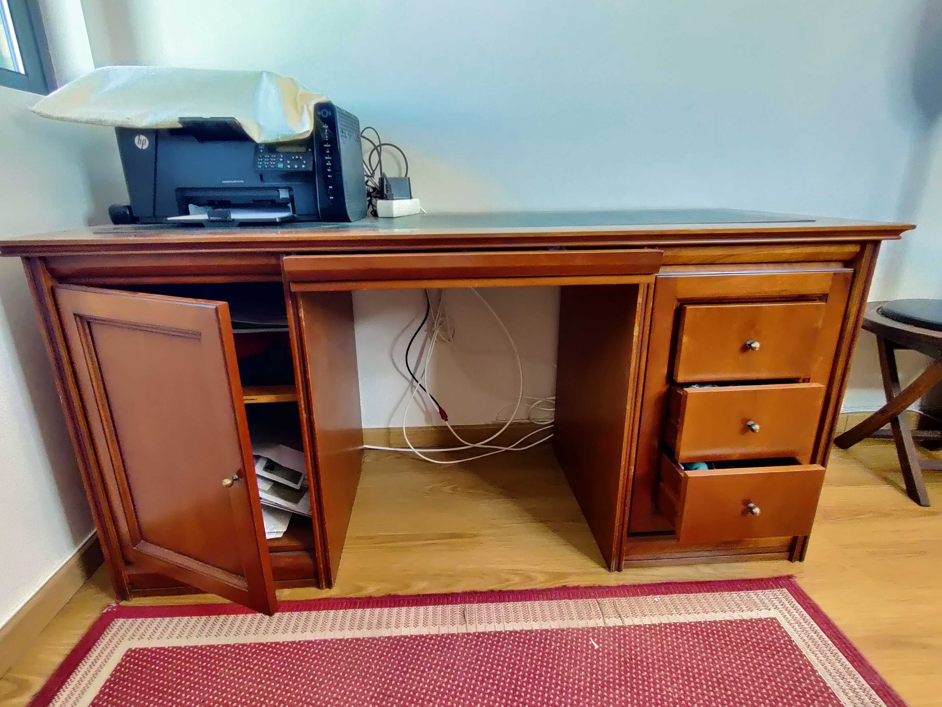 Mesa de escritório madeira maciça