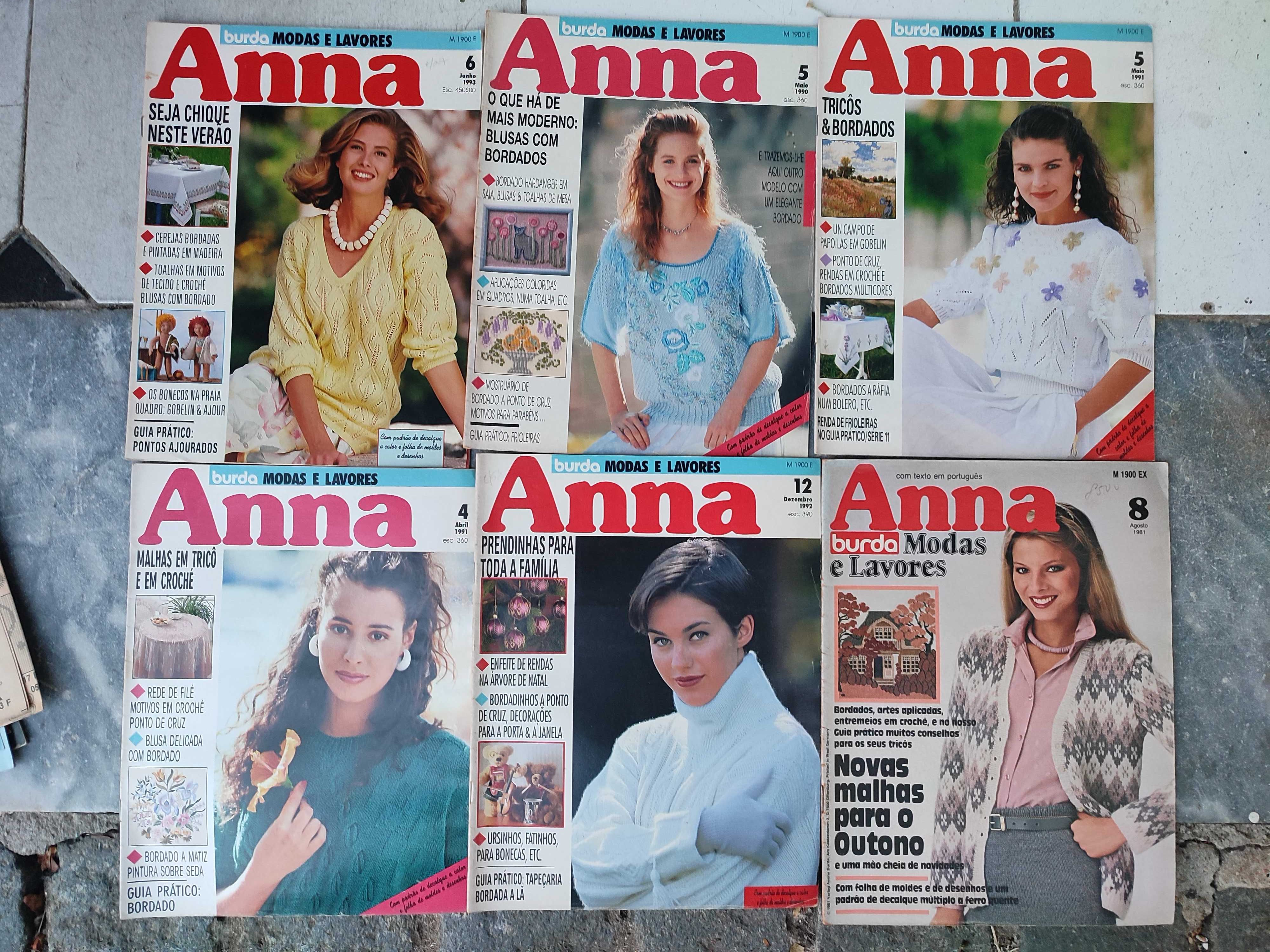 Lote 76 Revistas Anna Burda Modas e Lavores