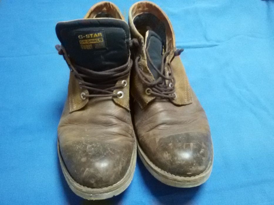 GRSD G-star raw 45 РАЗМЕР Колекционные ботинки под реставрацию кожа