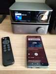 WiiM Ultra + WiiM Vibelink Amp, kabelek Trigger, dysk SSD USB.