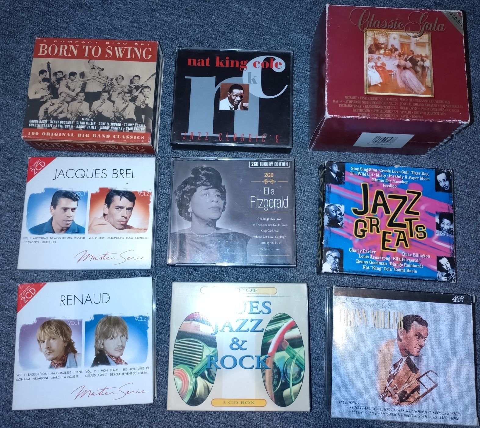 10 x box. Muzyka klasyczna, francuska, jazz, blues, rock