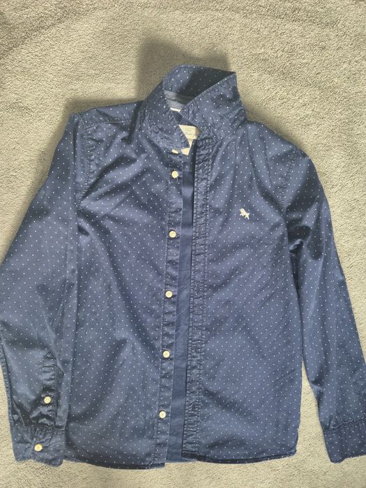 Koszula granatowa h&m 140