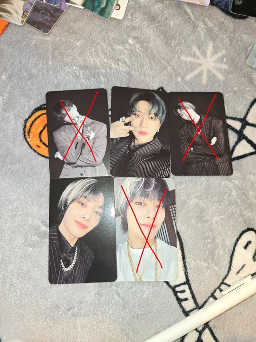 Офіційні карти Stray kids Hop Чонін, Бан Чан, Чанбін