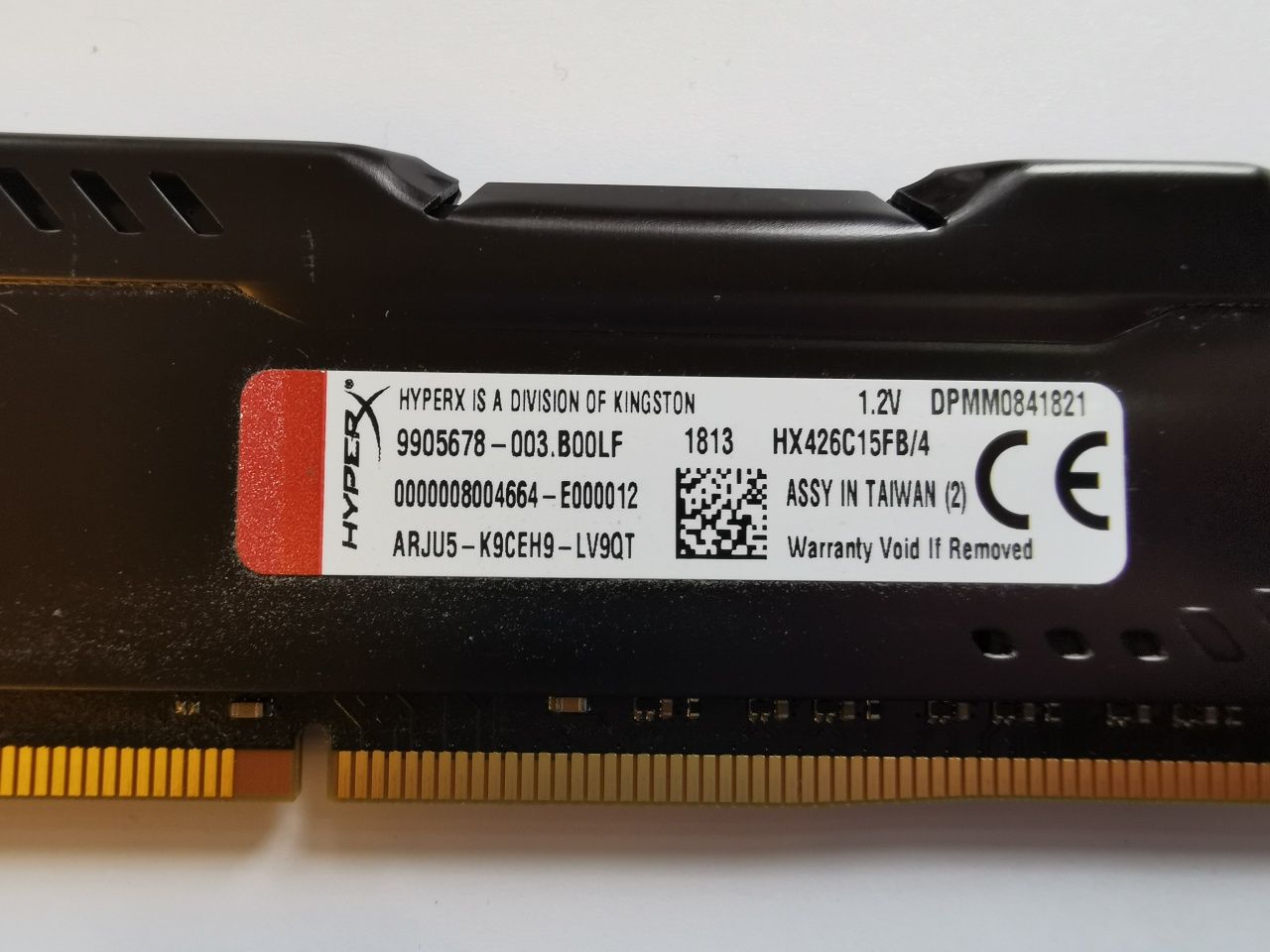 2x 4GB Kingston xyper fury DDR4