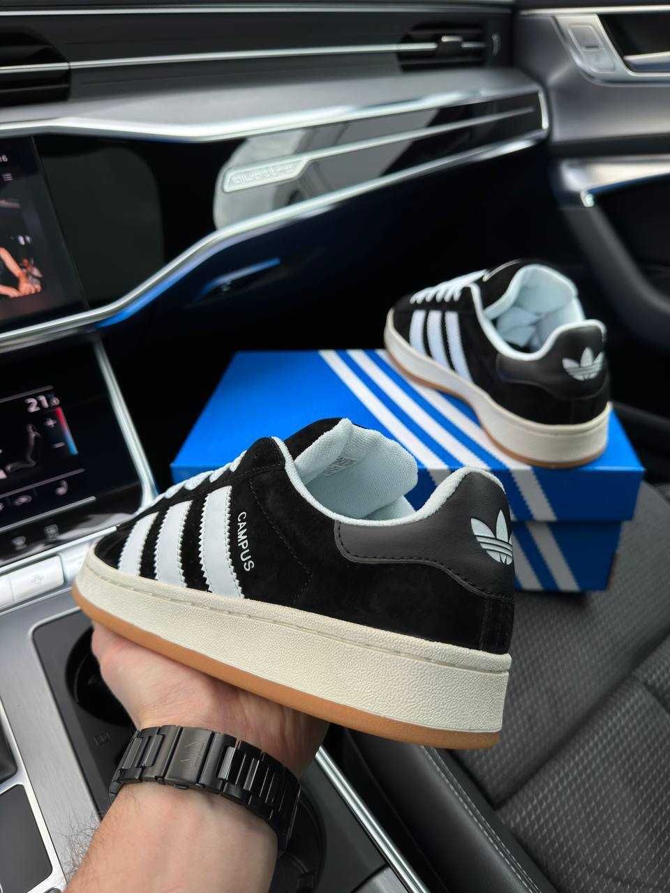 Чоловічі кросівки адідас кампус Adidas Campus 00s Black Gum [41-45]