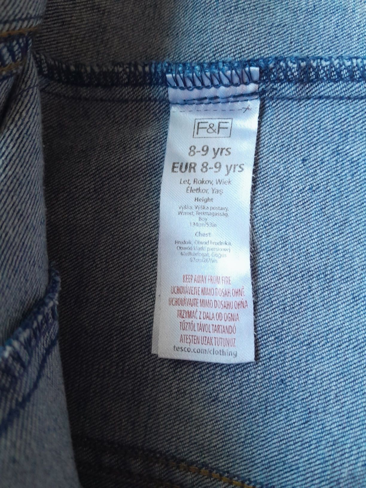 Куртки джинсовые для девочек BluKids, 7-8 лет;  F&F, 8- 9 лет
