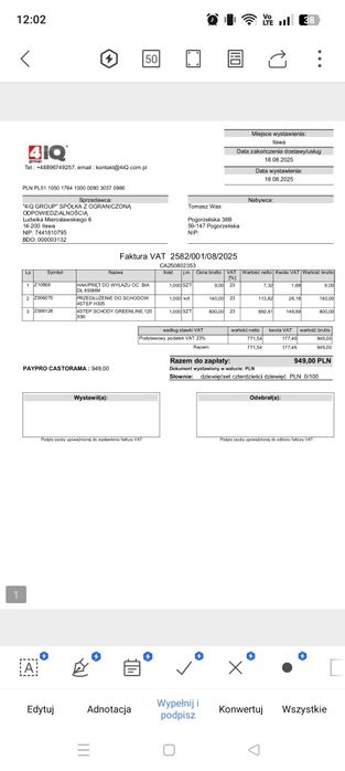 Schody strychowe 90x120