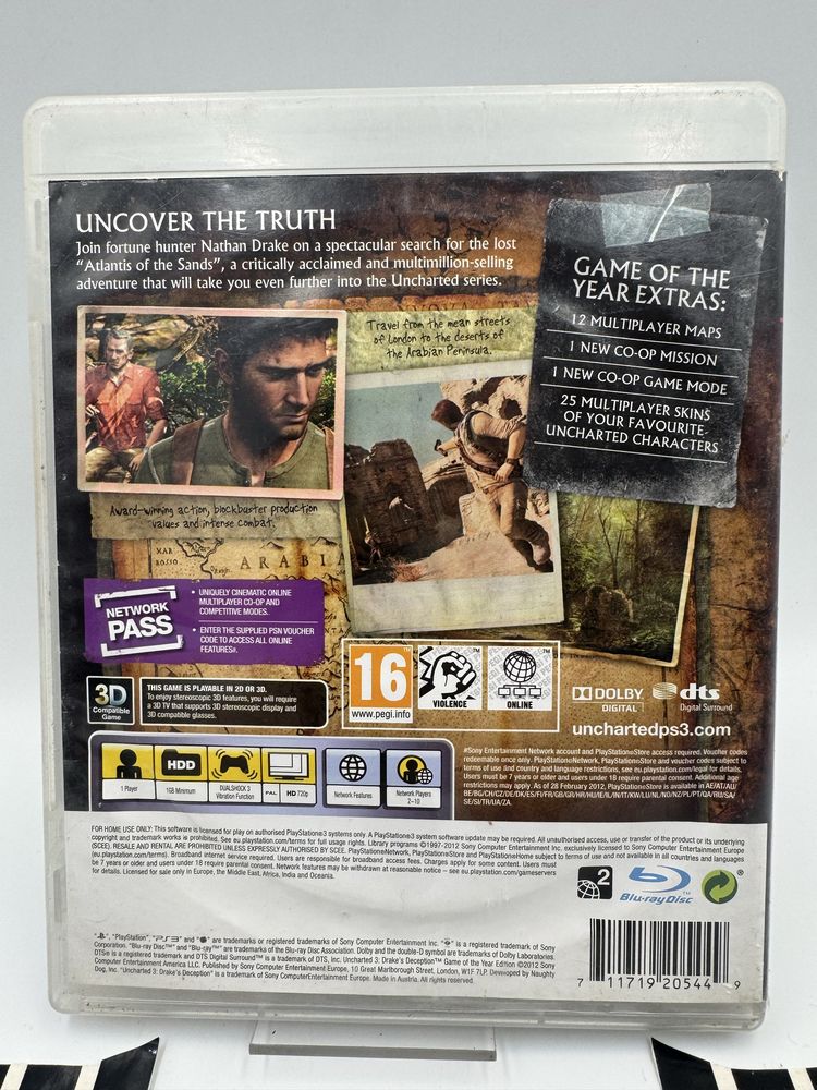 Uncharted 3 Game of the Year Ps3 Gwarancja