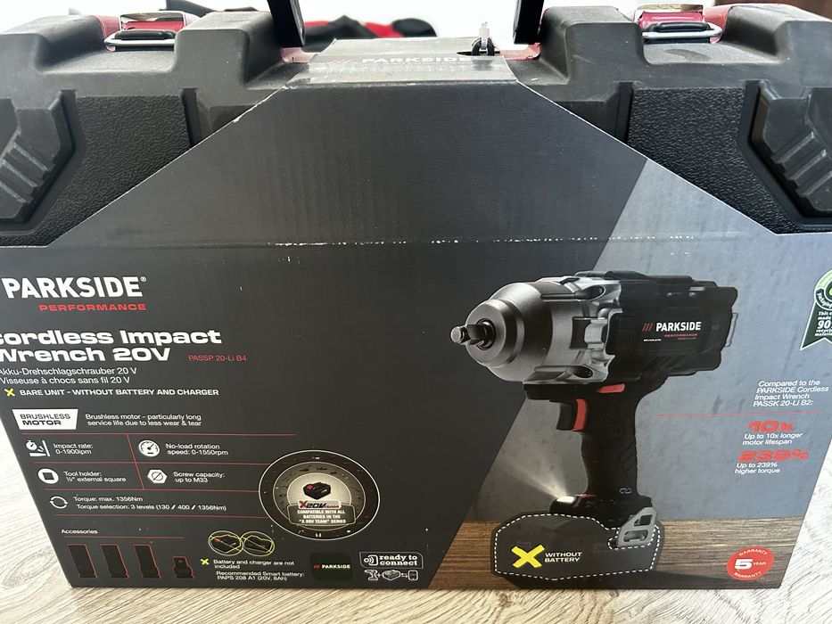 Klucz udarowy Parkside B4 nowy nieotwierany gwarancja