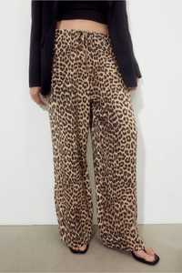 Трендові леопардові широкі штани H&M
