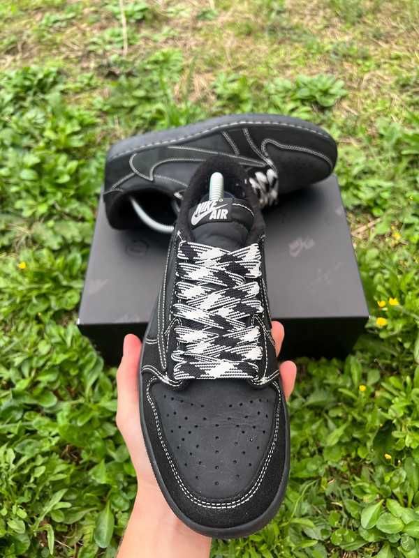Czarny|Sportowe-Męskie Nike AirJordan1 UnisexTrampki 43