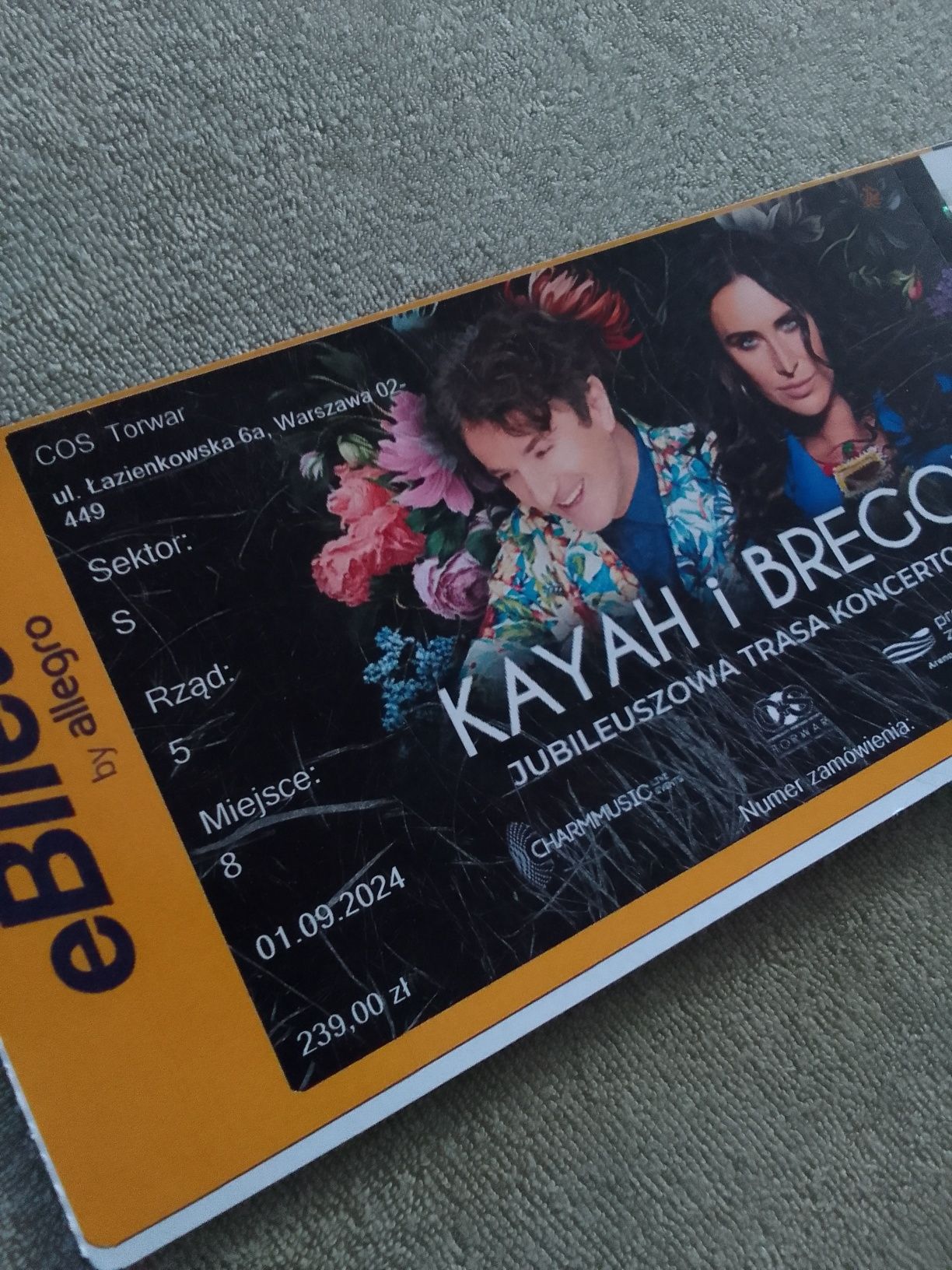 2 bilety na koncert KAYAH i BREGOVIĆ