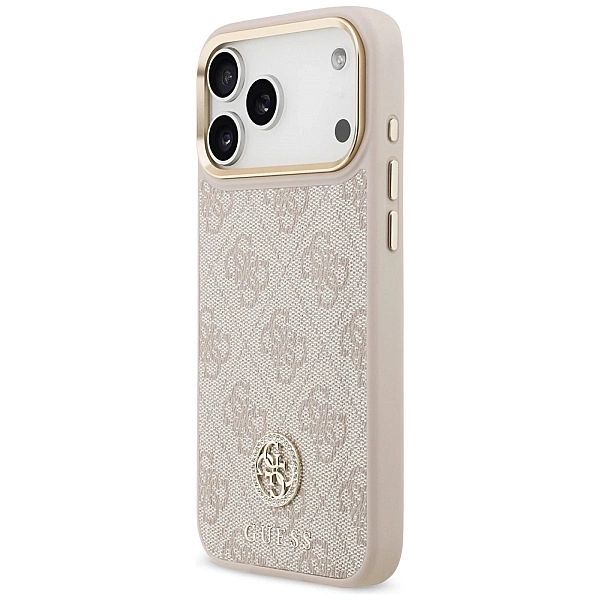 Etui Guess 4G Strass Logo & Big Strap Metal Buttons MagSafe na iPhone