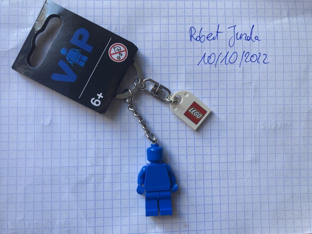 Brelok LEGO VIP niebieski ludzik exclusive!