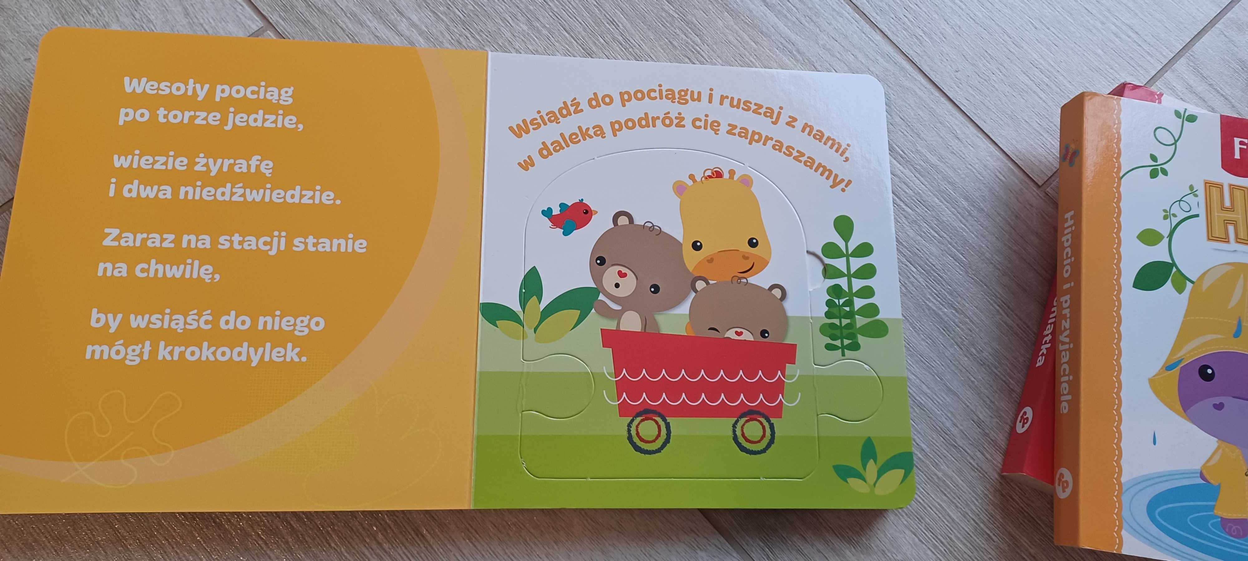 Książeczki Fisher price puzzle dla dzieci 3 szt