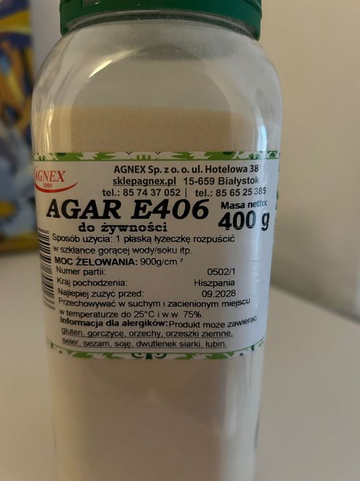 Agar Agnex - naturalny zagęstnik