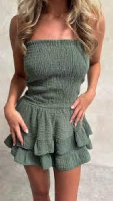 Kombinezon Muślinowy roz uni  khaki  nowy