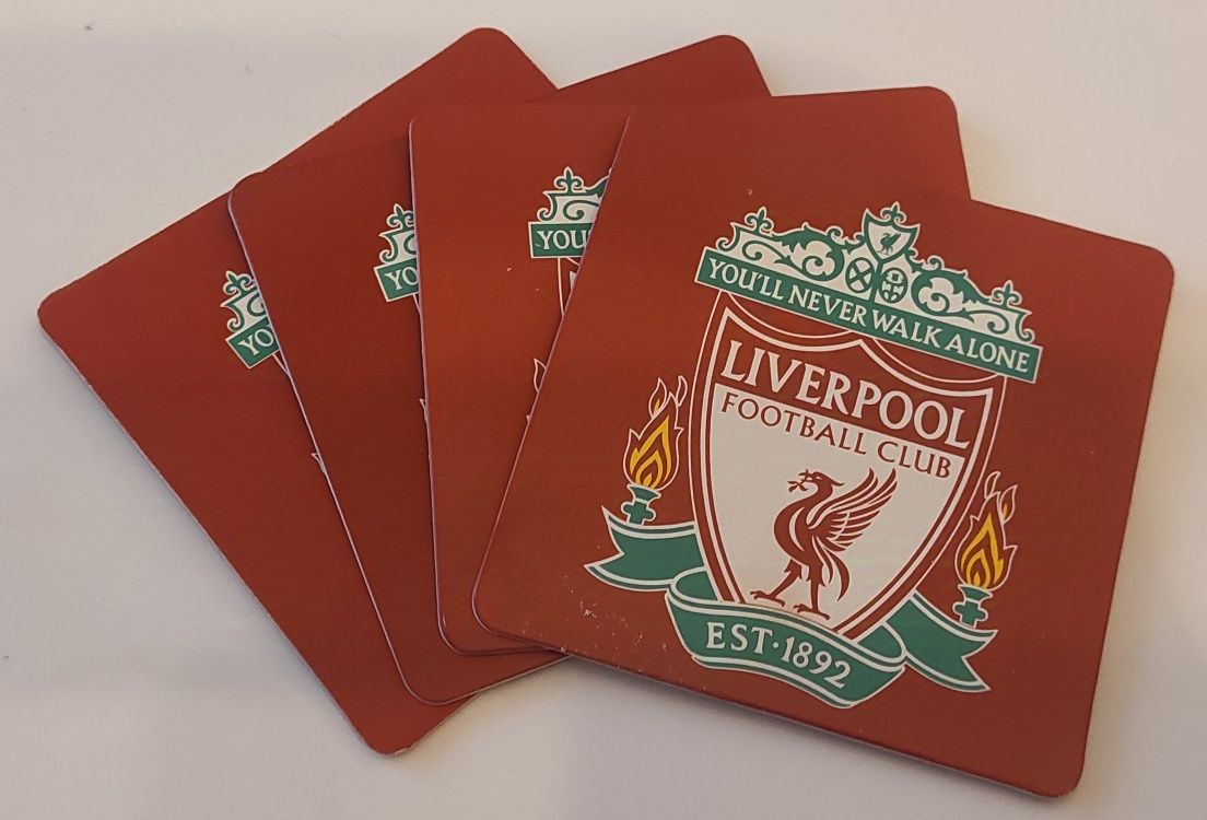 Kufel ręcznik zestaw barowy kibica Liverpool FC 6 elem. (F10)