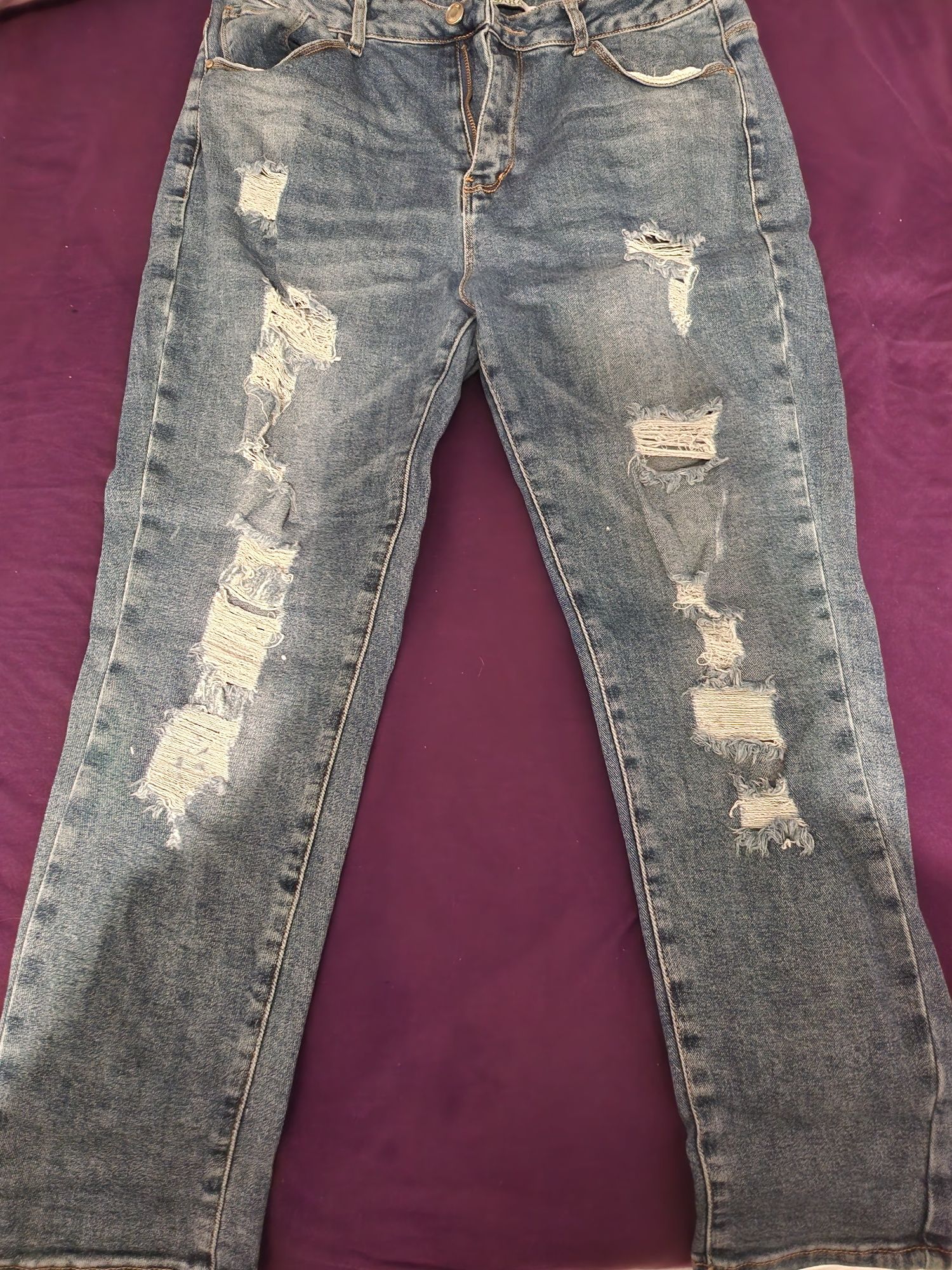 Spodnie jeansy damskie XL