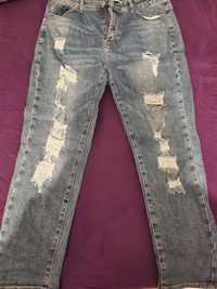 Spodnie jeansy damskie XL