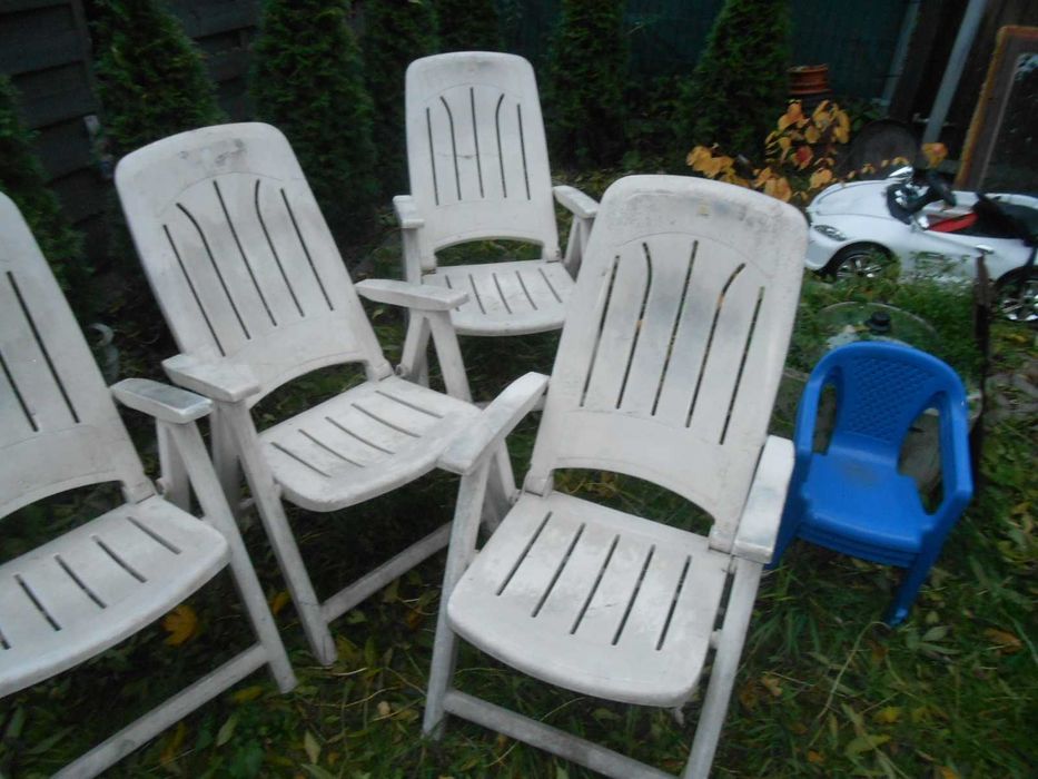 Krzesła pcv rozkładane