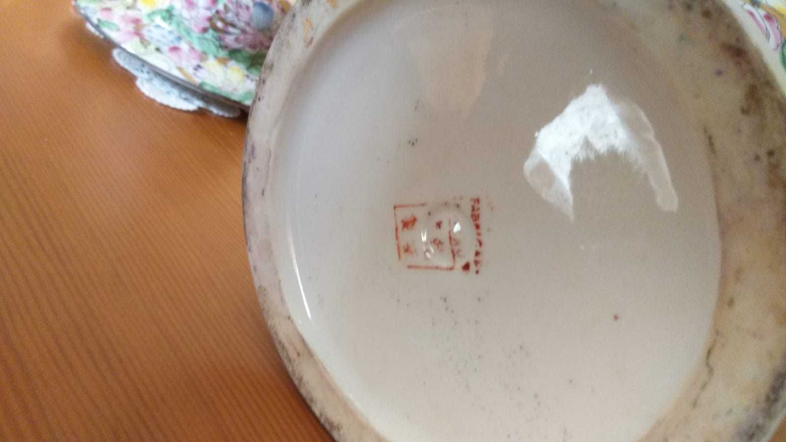 Pote porcelana Macau como novo