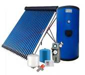 Sistema Solar Forçado 200L INOX, 20 Tubos de Vácuo.