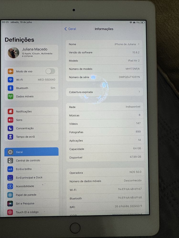 Vendo Apple Ipad Air 2
