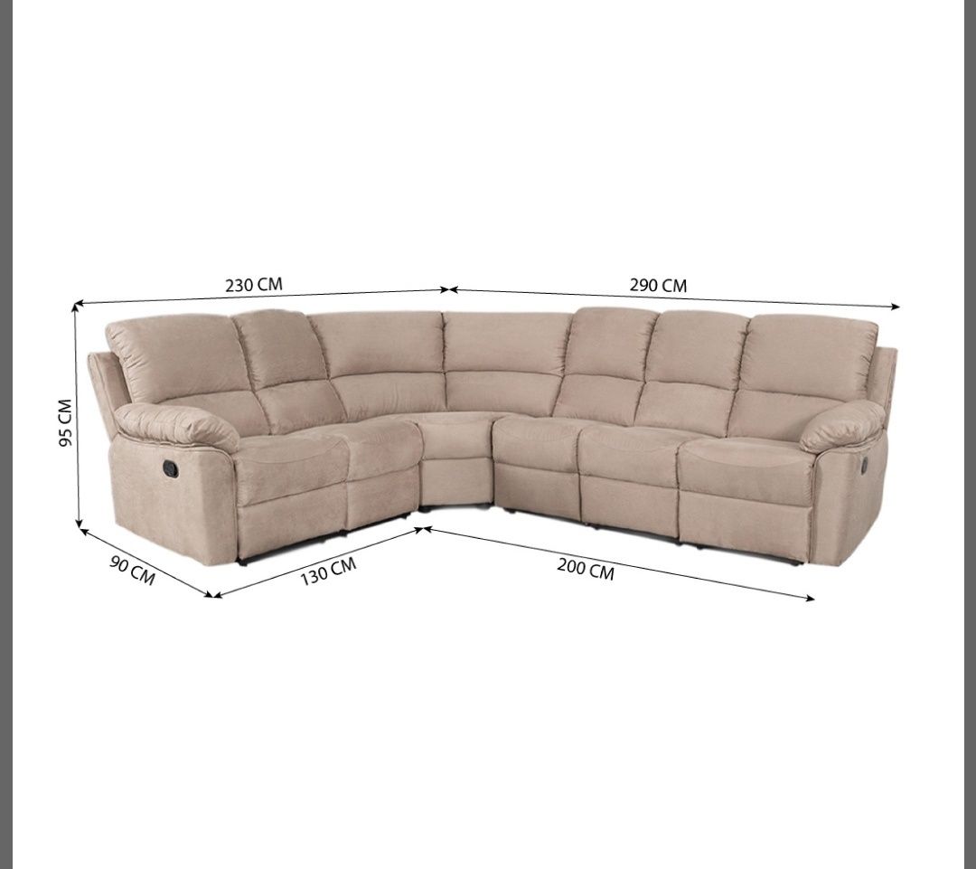 Sofa com chaise-longue
