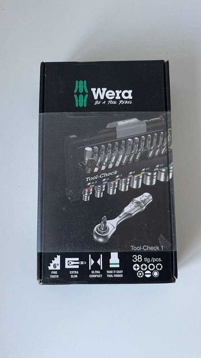 WERA Zestaw narzędzi TOOL-CHECK AUTOMOTIVE 1, 38 części WERA