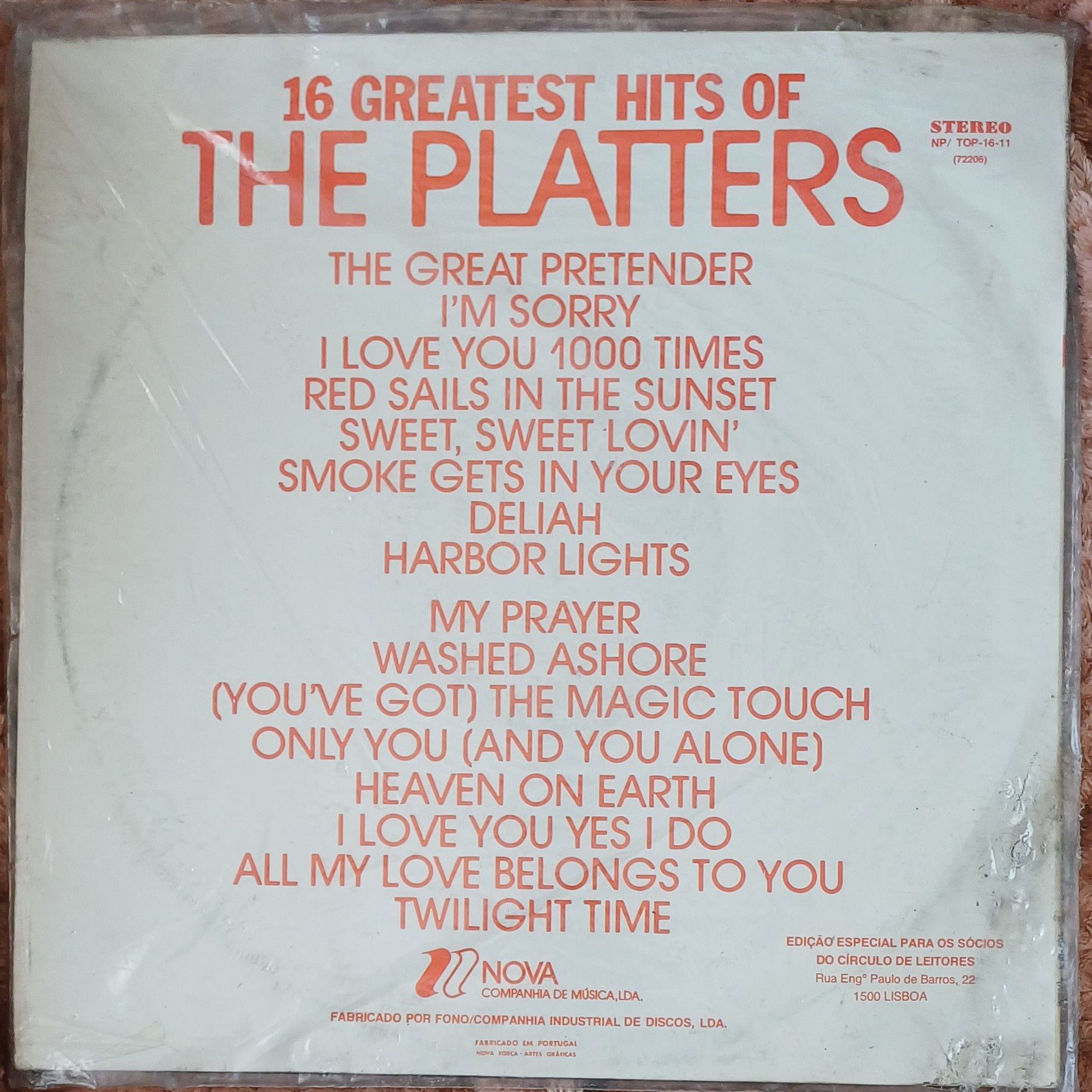 Platters 33 rpm Ainda plastificado