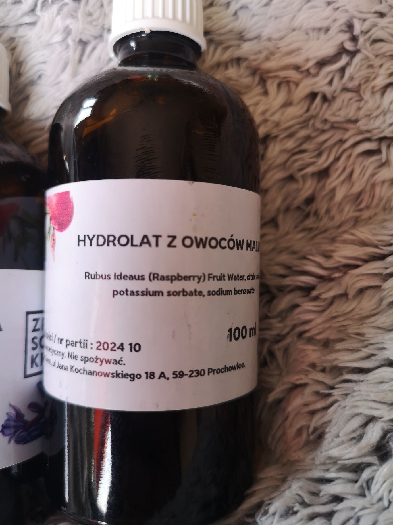 Hydrolat ogórkowy i malinowy