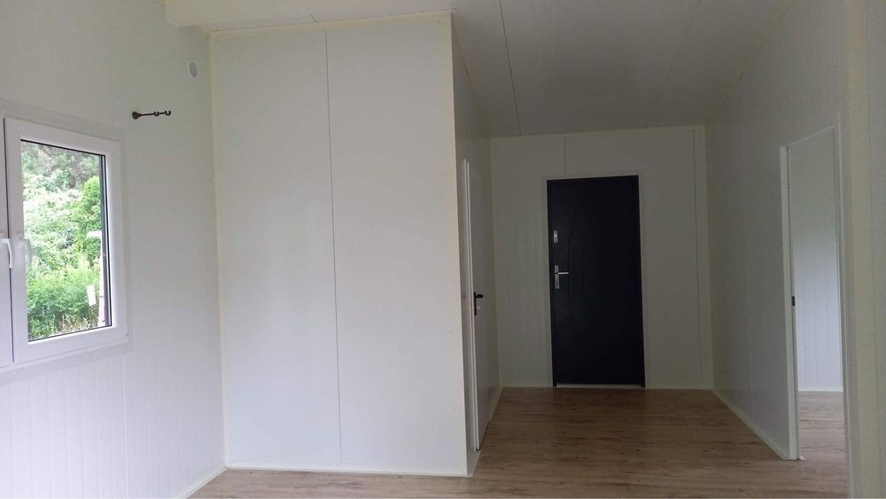 Domek letniskowy/całoroczny 7x6 (42m2) z wyposażeniem