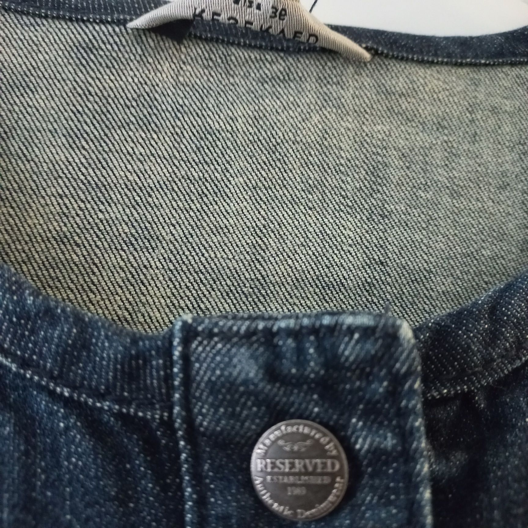 Kurtka ramoneska katana taliowana jeans Reserved 38 M